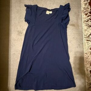 French Connection Navy Denim Short Sleeve Mini Dress Size 6